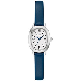 Caravelle Designed by Bulova Women's Petite Stainless Leather Strap Watch - 43L227