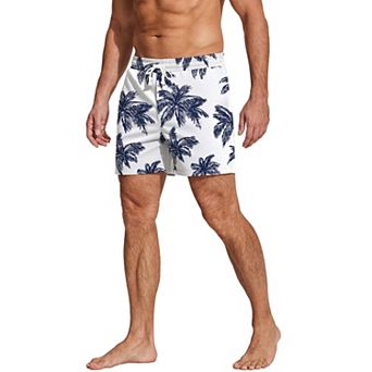 PINSPARK Mens 5.5 Inch Elastic Waist Cotton Lounge Pajama Shorts with Pockets