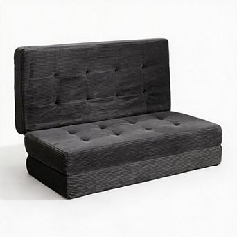 6-Inch Tri-Fold Mattress, Portable Foldable Floor Sofa Bed , for Dorms, Camping, Living Rooms