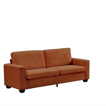 Modern Corduroy Sofa Sectional Couch, Upholstered Sofa Thick Foam for Condo Apartment Living Room