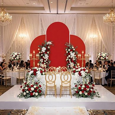 Arch Stretch Backdrop Cover Double-sided, Wedding Birthday Party Banquet