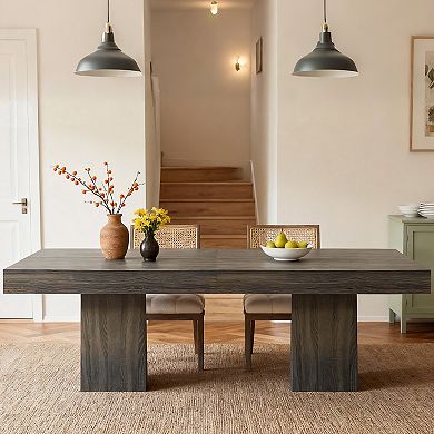 Modern 31.5" Square Pedestal Dining Table for Small Spaces & Nooks