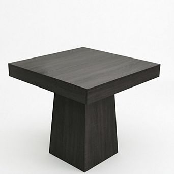 Modern 31.5" Square Pedestal Dining Table for Small Spaces & Nooks