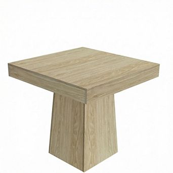 Modern 31.5" Square Pedestal Dining Table for Small Spaces & Nooks