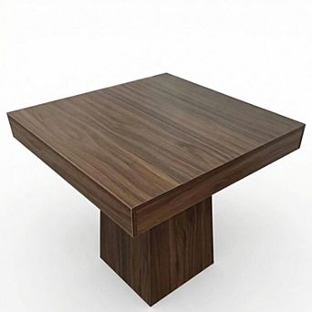 Modern 31.5" Square Pedestal Dining Table for Small Spaces & Nooks