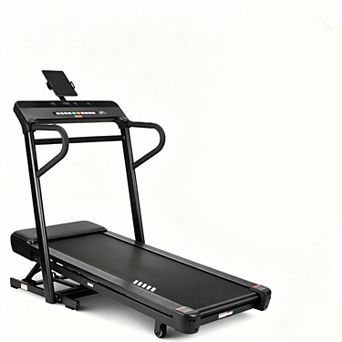 Foldable Treadmill, 350Lbs Weight Capacity Running Treadmill with Large Belt, Up & Down Hill Mode