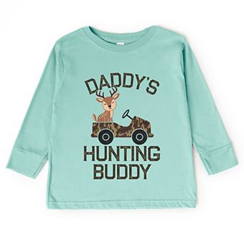 Daddy's Hunting Buddy - Toddler Long Sleeve Graphic Tee