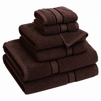 Ultra Soft 6 pc Towel Set Highly Absorbent Ringspun Cotton Bathroom Set