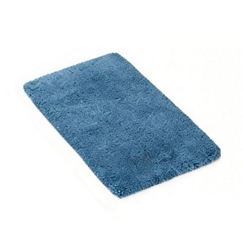 UPFHBL Non-Slip Bathroom Rugs, Ultra Thick Washable Microfiber Bath Mats, Blue
