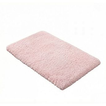UPFHBL Pink Super Absorbent Bath Mat, Non-Slip Microfiber Plush Rug, Washable