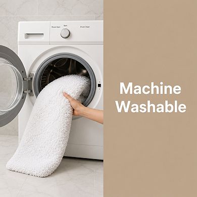Thick Soft Absorbent Non Slip Quick Dry Washable Microfibre Bathroom Rug