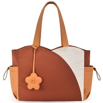 Women Puffer Tote Bag Zipper Laptop Work Travel Handbag Teacher Nurse Gift