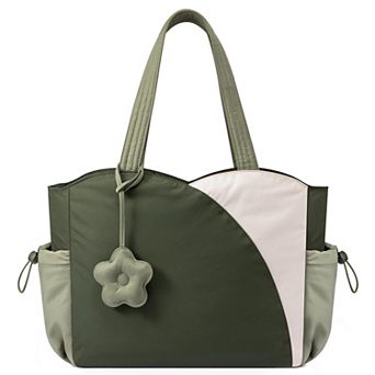 Women Puffer Tote Bag Zipper Laptop Work Travel Handbag Teacher Nurse Gift