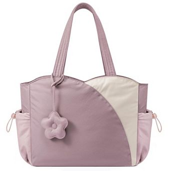 Women Puffer Tote Bag Zipper Laptop Work Travel Handbag Teacher Nurse Gift
