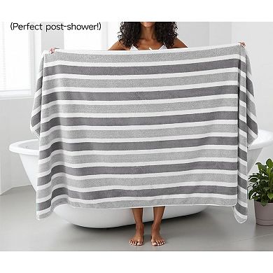 Ultra Soft Bath Towel Sets 6-Piece Microfiber, Highly Absorbent Quick Dry Towels for Bathroom, Spa