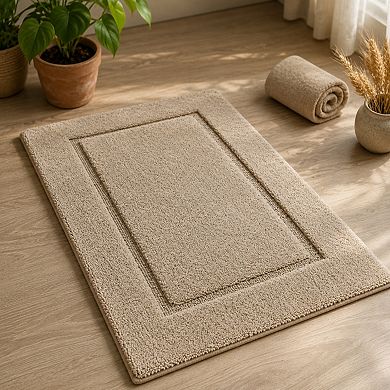 Washable Non Slip Absorbent Quick Dry Plush Bathroom Rug Bath Mat