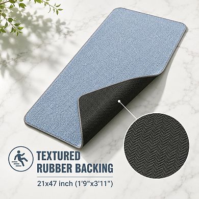 Ultra Thin Quick Dry Non Slip Washable Bathroom Runner Rug Home Decor