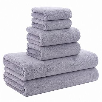 Ultra Soft Quick Drying Microfiber Towel Set Absorbent For Gym Yoga Travel Bathroom