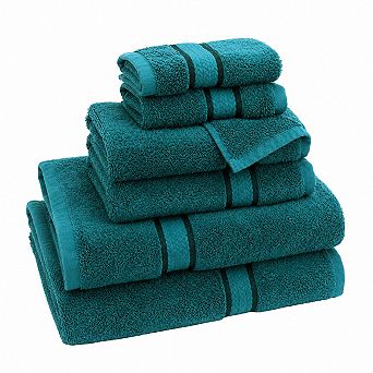 Ultra Soft 6 pc Cotton Towel Set 580 GSM Absorbent Quick Dry Luxury Hotel Spa