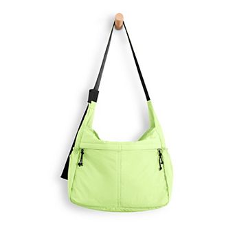 20L Crossbody Tote Bag Water Resistant Nylon Large Capacity Sling Shoulder Bag for Gym Travel Beach