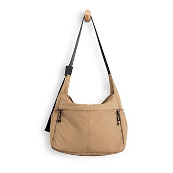20L Crossbody Tote Bag Water Resistant Nylon Large Capacity Sling Shoulder Bag for Gym Travel Beach