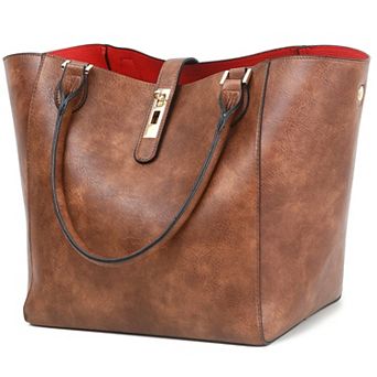 Large Work Tote Bag For Women Bucket Handbags Travel Shoulder Purse Laptop Bag