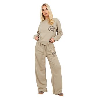 Brave Soul Womens/Ladies Printed Wide Leg Joggers