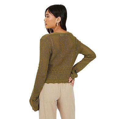 Brave Soul Womens/Ladies Front Tie Cardigan