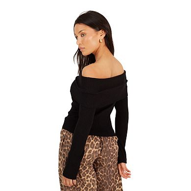 Brave Soul Womens/Ladies Ribbed Bardot Jumper