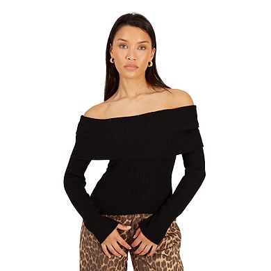 Brave Soul Womens/Ladies Ribbed Bardot Jumper