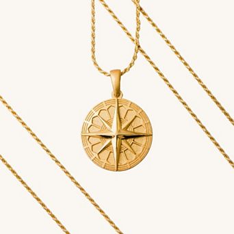 Find Your True North mandala necklace