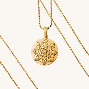 I Am Worthy mandala necklace