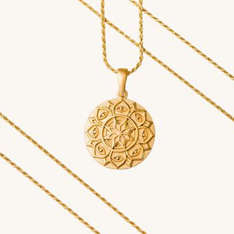 I Am Supported And Protected mandala necklace