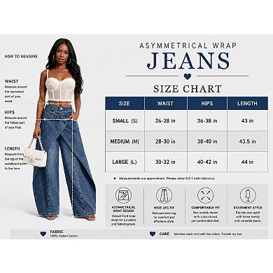 Asymmetrical Wrap Jeans