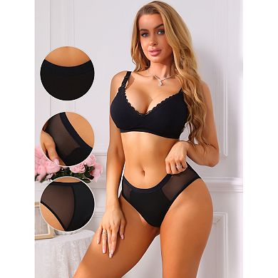 Women's Low Rise Panties Leakproof Protective Underwear Briefs