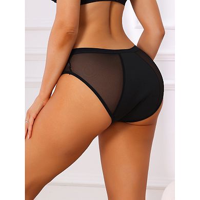Women's Low Rise Panties Leakproof Protective Underwear Briefs