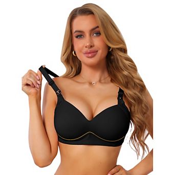 Women's Deep V Full Coverage Minimizer Wireless Adjustable Straps Comfort Everyday Bras