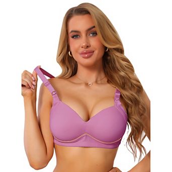 Women's Deep V Full Coverage Minimizer Wireless Adjustable Straps Comfort Everyday Bras