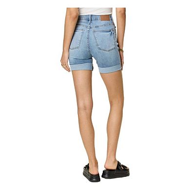 Full Size Tummy Control High Waist Denim Shorts