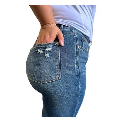 Full Size Tummy Control High Waist Slim Jeans