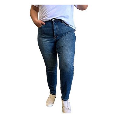 Full Size Tummy Control High Waist Slim Jeans
