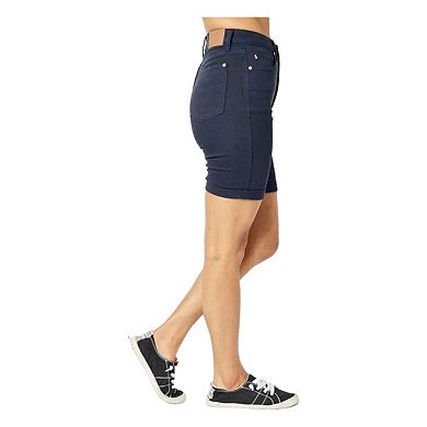 Full Size High Waist Tummy Control Bermuda Shorts