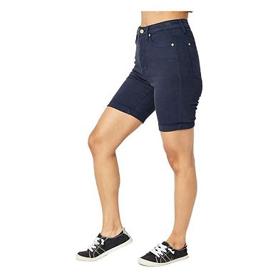 Full Size High Waist Tummy Control Bermuda Shorts