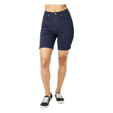 Full Size High Waist Tummy Control Bermuda Shorts