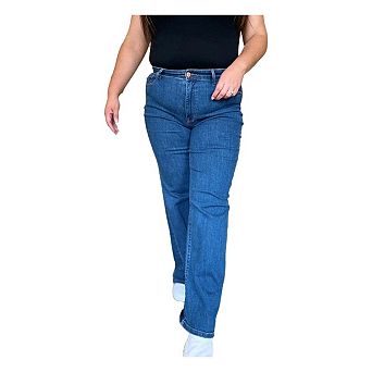 Full Size High Rise Straight Jeans