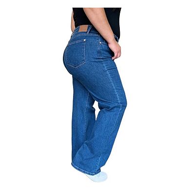 Full Size High Rise Straight Jeans
