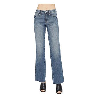 Full Size Tummy Control Straight Jeans