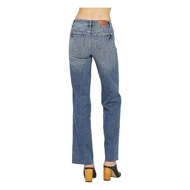 Full Size Tummy Control Straight Jeans