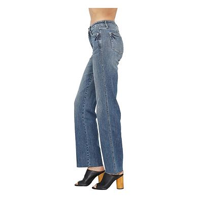Full Size Tummy Control Straight Jeans