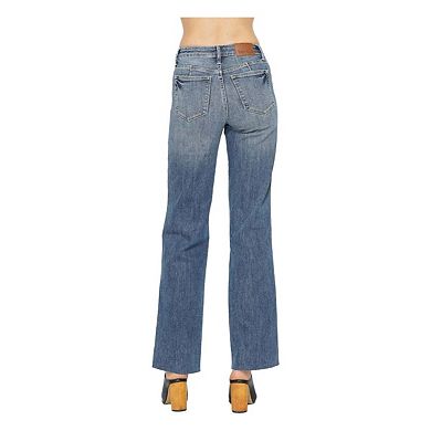 Full Size Tummy Control Straight Jeans